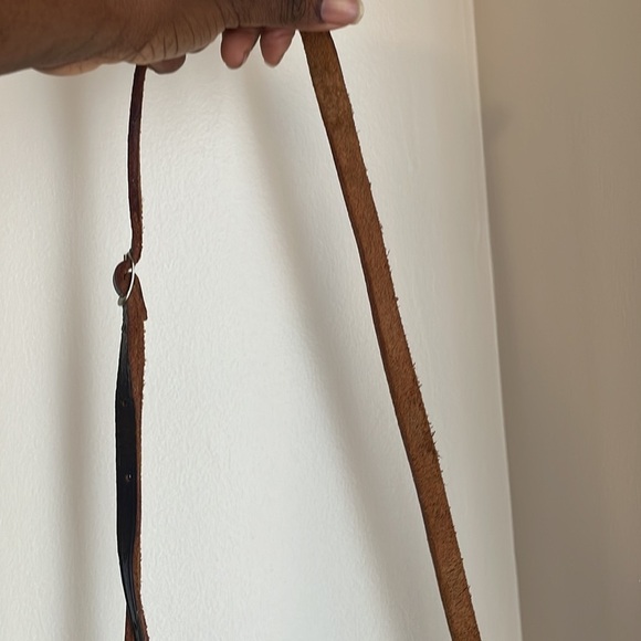 Vintage Brown Leather Hand Made Crossbody Purse - Picture 15 of 15